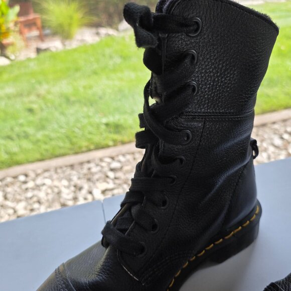 Dr. Marten's Aimilita Combat Boots Faux Fur Lining - Picture 4 of 6